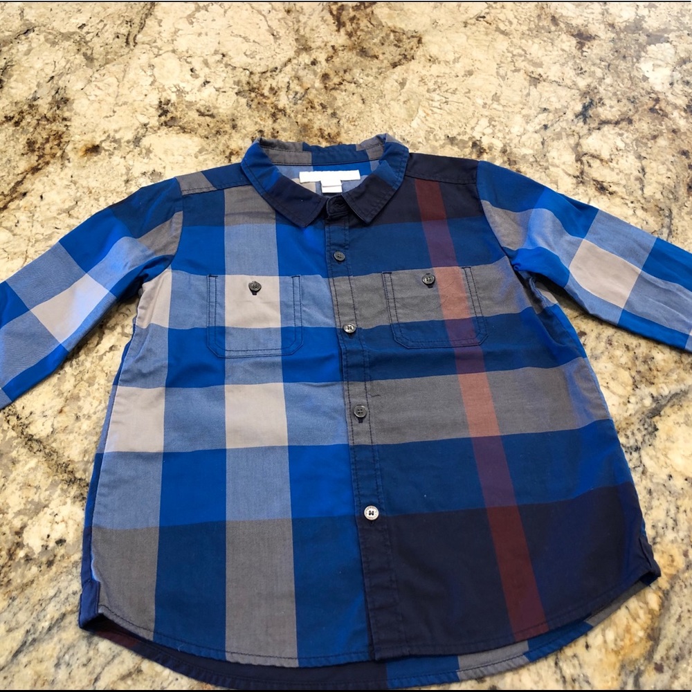 Burberry toddler boys dress shirt